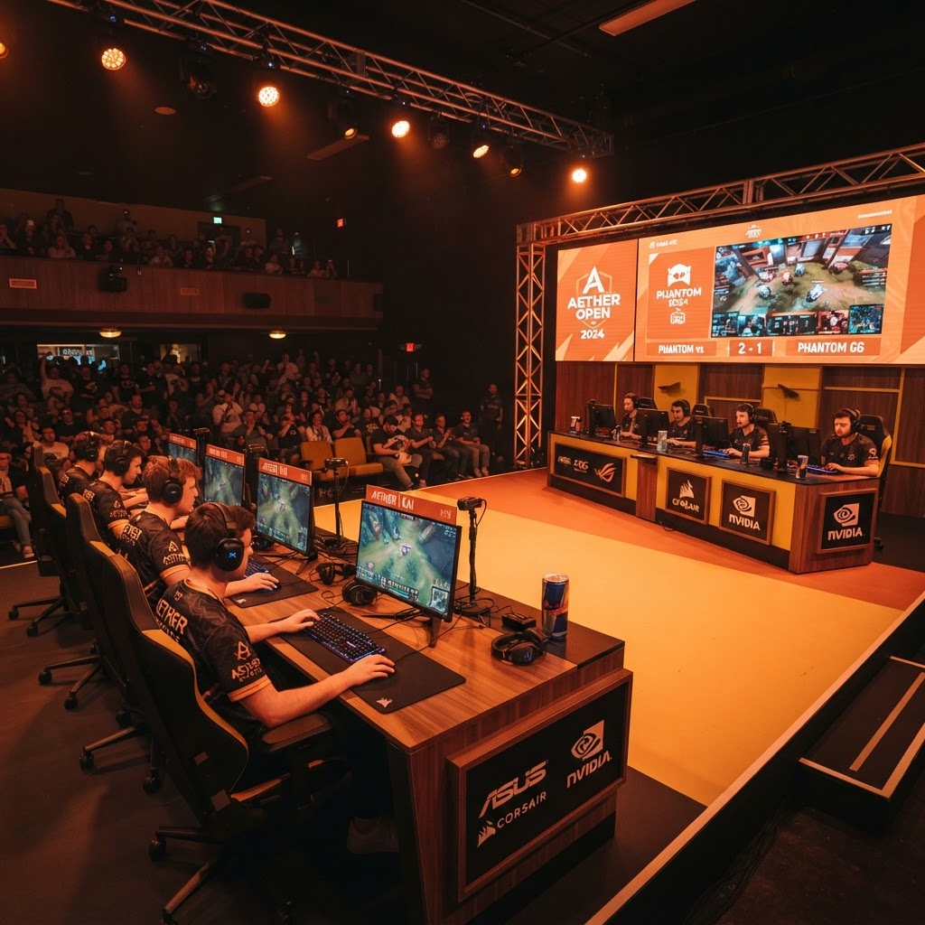 Tournoi esport avec joueurs sur scène chez Fekoralu